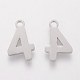 201 Stainless Steel Charms STAS-Q201-T408-4-2