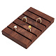 5-Slot Walnut Wood Ring Displays RDIS-WH0001-32B-1