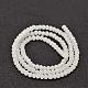 Chapelets de perles en rondelles facettées en verre X-GLAA-I033-4mm-03-2
