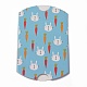 紙枕ボックス  キャンディーギフトボックス  結婚式の好意のベビーシャワーの誕生日パーティー用品  ライトブルー  ウサギの模様  3-5/8x2-1/2x1インチ（9.1x6.3x2.6cm） CON-A003-B-05A-3