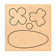 木材切断ダイ  鋼鉄で  DIYスクラップブッキング/フォトアルバム用  装飾的なエンボス印刷紙のカード  花柄  10x10x2.4cm DIY-WH0169-36-1