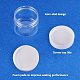 PandaHall 1 Set Transparent Plastic Bead Containers Column Shape Bottles Clear Bead Containers for Jewelry Storage 5x4.3cm PH-CON-WH0028-01B-4