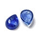 Cabochons en verre de pierre de pastèque bleue synthétique G-O175-22-27-2