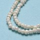 Fili di perle di perle d'acqua dolce coltivate naturali PEAR-F018-10-4