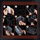 5 rack de stockage de ceinture acrylique grilles CON-WH0086-071-4