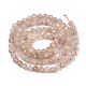 Chapelets de perles de sunstone naturelle naturelles G-S361-4mm-018-2