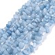 Gefärbte natürliche Aquamarin Perlen Stränge G-G011-12-1