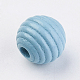 Natural Maple Wood Beehive Beads WOOD-Q030-48B-2