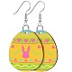 Pendientes colgantes de acrílico con estampado de Pascua&nbsp;FS-WG616F7-03-1