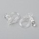 Plastic Clip-on Earring Findings X-KY-P001-08-2