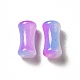 Opaque Spray Painted Glass Beads GLAA-J102-02A-2