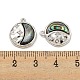 Латунные микропаве прозрачные подвески с фианитом KK-L211-017P-02-3