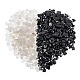 CHGCRAFT 800G 2 Style Natural Quartz Crystal & Obsidian Beads G-CA0001-39-1