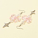Bowknot & Heart Acrylic Dangle Earrings for Women EJEW-FZ00002-2