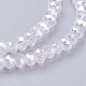 Chapelets de perles en verre électroplaqué EGLA-R048-2mm-01-3