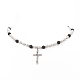 Ожерелье из сплава с крестом и крестом NJEW-TA00058-5