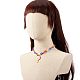 Joli collier pendentif en acrylique opaque pour adolescente femme NJEW-JN03752-4