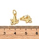 Латунные микропаве прозрачные кубические циркониевые подвески KK-P308-72G-3