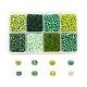 1 caja 8/0 perlas de vidrio semillas redondas perlas separadoras sueltas SEED-X0050-3mm-03-1