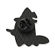 Emaille-Brosche aus Legierung mit Halloween-Geistermotiv JEWB-E022-03EB-05-2