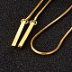 Эмаль лисы длинный регулируемый сплав горный хрусталь Lariat ожерелья NJEW-F193-B03-G-3