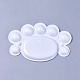 プラスチック水彩オイルパレット  赤ちゃんの足  ホワイト  165x102x11mm AJEW-L072-B04-2