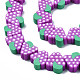 Chapelets de perle en pâte polymère manuel X-CLAY-R069-01D-03-3