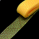 メッシュリボン  プラスチックネットスレッドコード  ABカラーメタリックコード付き  ゴールド  7cm  25ヤード/バンドル PNT-R011-7cm-02-2