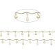 Handgefertigte gebogene Messingketten aus Messing CHC-I035-05G-2