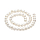 Fili di perle di perle d'acqua dolce coltivate naturali PEAR-D187-17-3