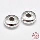 Rondelle 925 Sterling Silver Spacer Beads STER-F019-02-1