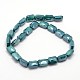 Electroplate Glass Beads Strands EGLA-J108-13x18mm-E01-2