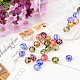 Faceted Spray Painted Glass Beads X-DGLA-R032-10mm-M-2