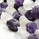 Nuggets natürlichen Kristall und Amethyst Perlen Stränge G-N0135-10-1
