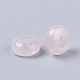 Natürlichen Rosenquarz europäischen Perlen X-G-Q503-18-2