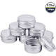 BENECREAT 24 Pcs 10ml Aluminum Tin Jars CON-BC0004-82-5