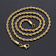 Collares de cadena de cuerda de 304 acero inoxidable NJEW-T012-03-56-G-2