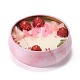 Bougies en fer blanc imprimées licorne rose DIY-P009-A05-2
