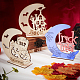 Creatcabin 3 establece 3 decoraciones de exhibición de halloween de tablero de densidad de estilo DJEW-CN0001-08-5