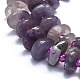 Brins de perles de tourmaline violette naturelle G-K245-H08-A01-3