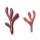 オペークアクリルパーツ  サンゴの枝の形  シエナ  45~60x25~28x5~5.5mm  穴：2mm SACR-P065-Q03-2