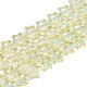 Electroplate Glass Beads Strand X-EGLA-S188-17-B03-1