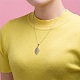 Simple Real Platinum Plated Eco-Friendly Brass Hollow Leaf Pendant Necklaces NJEW-AA00076-02P-7