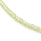 Unterlegscheibe natürliche Peridot Perlenketten NJEW-JN03404-03-2