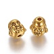Tibetan Style Alloy Buddha Head Beads TIBEB-7056-AG-FF-2