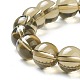 Bracelets extensibles en perles de verre rondes pour femmes adolescentes BJEW-A117-E-06-3
