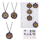 2 pièces 2 styles 12 pendentif constellation bricolage moules en silicone DIY-TA0005-95-1