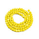 Opaque Solid Color Glass Beads Strands GLAA-N052-05B-A05-2