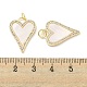 Латунные микропаве прозрачные подвески с фианитом KK-L211-015G-01-3