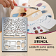 Pochoirs de Matrice de découpe de découpe de métal en acier inoxydable personnalisés DIY-WH0289-062-4